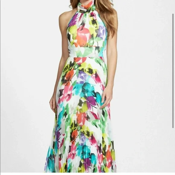 Eliza J | Dresses | Eliza J Floral Halter Maxi Dress | Poshmark